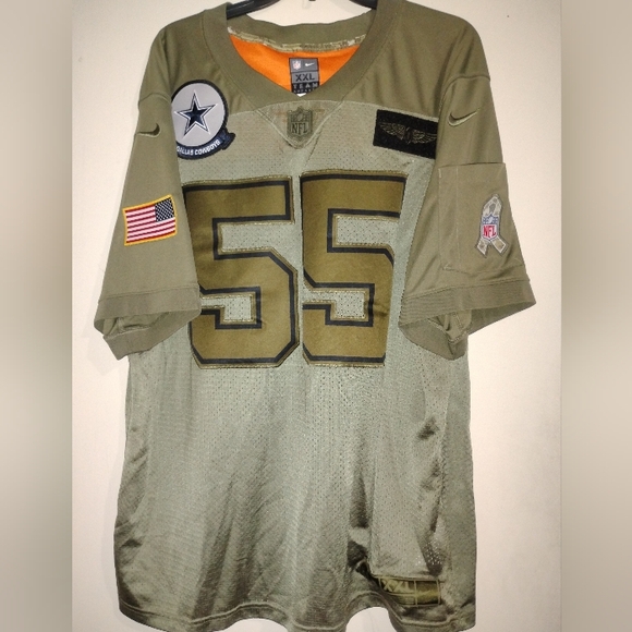 Nike Other - Nike Jersey Mens XXL Olive Green Salute To Service Dallas #55